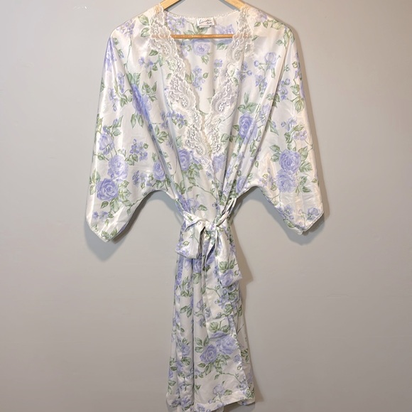 Tiffany Blue Rose Lingerie Gown - Picture 1 of 5